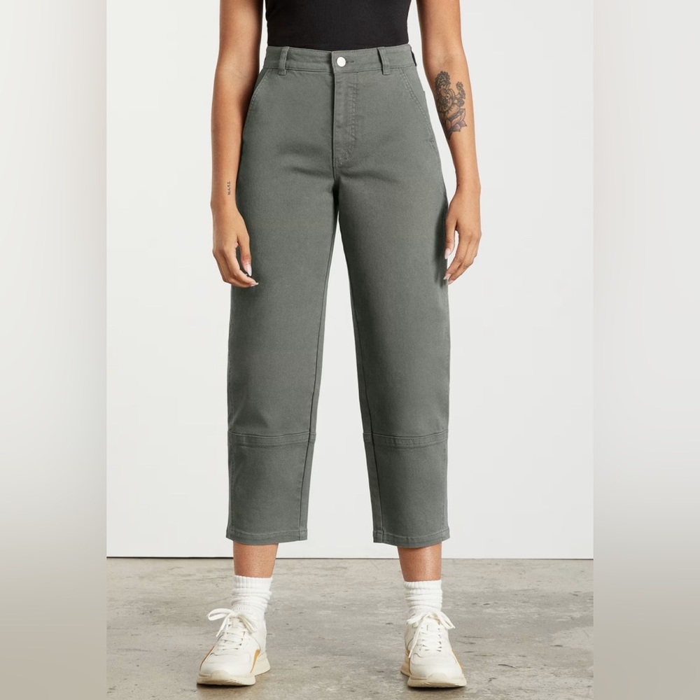 Everlane The Utility Barrel Pant in Blue/Gray Size 4 NWT